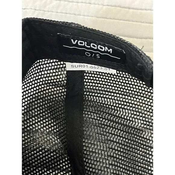 Volcom Keep Hawaii Stoned Adjustable Snapback Hat Cap Black Rare Size Small - Picture 8 of 8